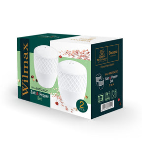 Wilmax Salz & Pfeffer Set Weiß Porzellan 2er WL-880124/2C