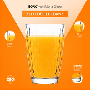 LAV Artemis Longdrinkglas Nahaufnahme Glasrand