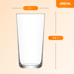 LAV Assos Longdrinkgläser - 490 ml (16 1/2 oz)