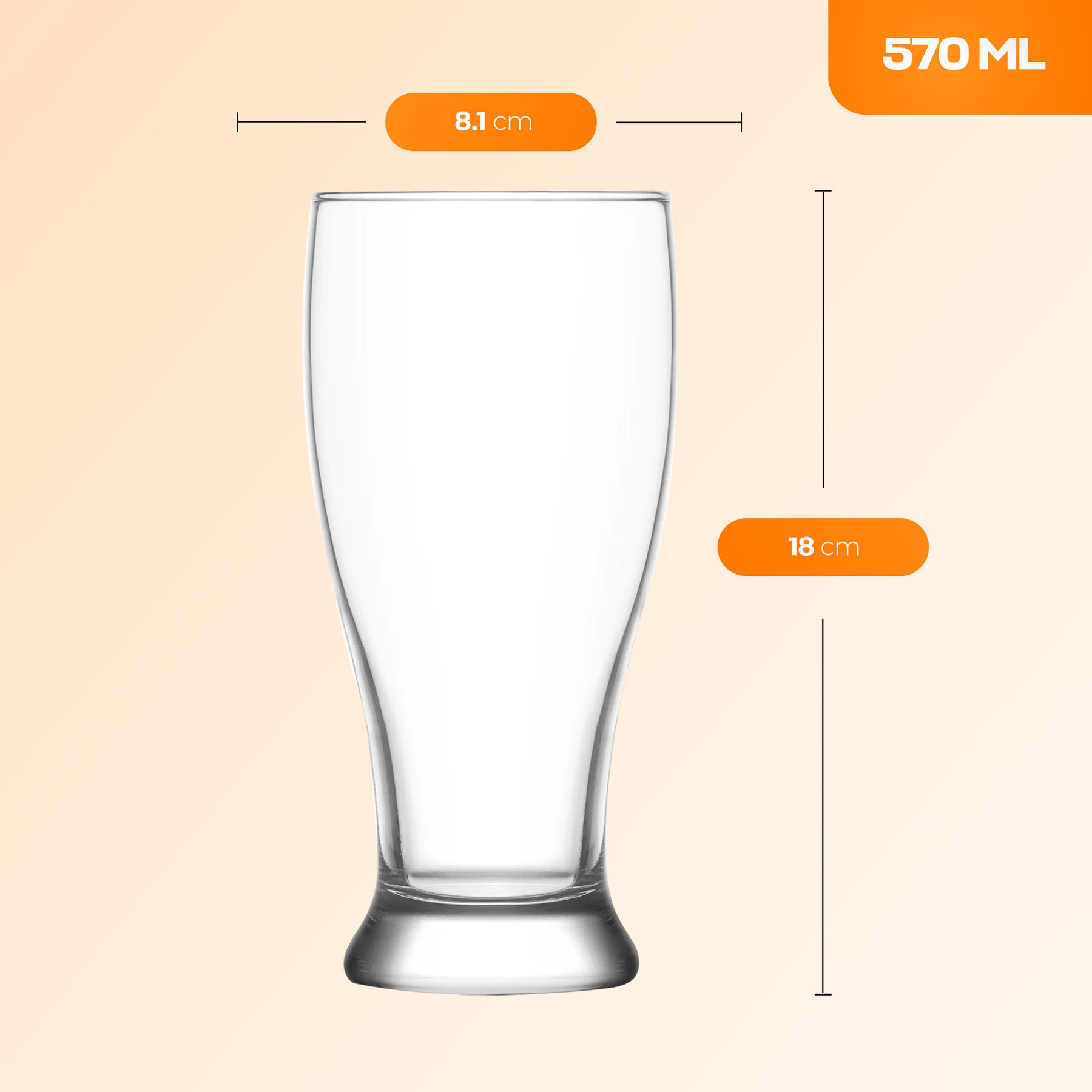 LAV Brotto Biergläser - 565 ml