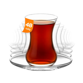 LAV Demet Teegläser & Unterteller Set - 135 ml (4 1/2 oz)