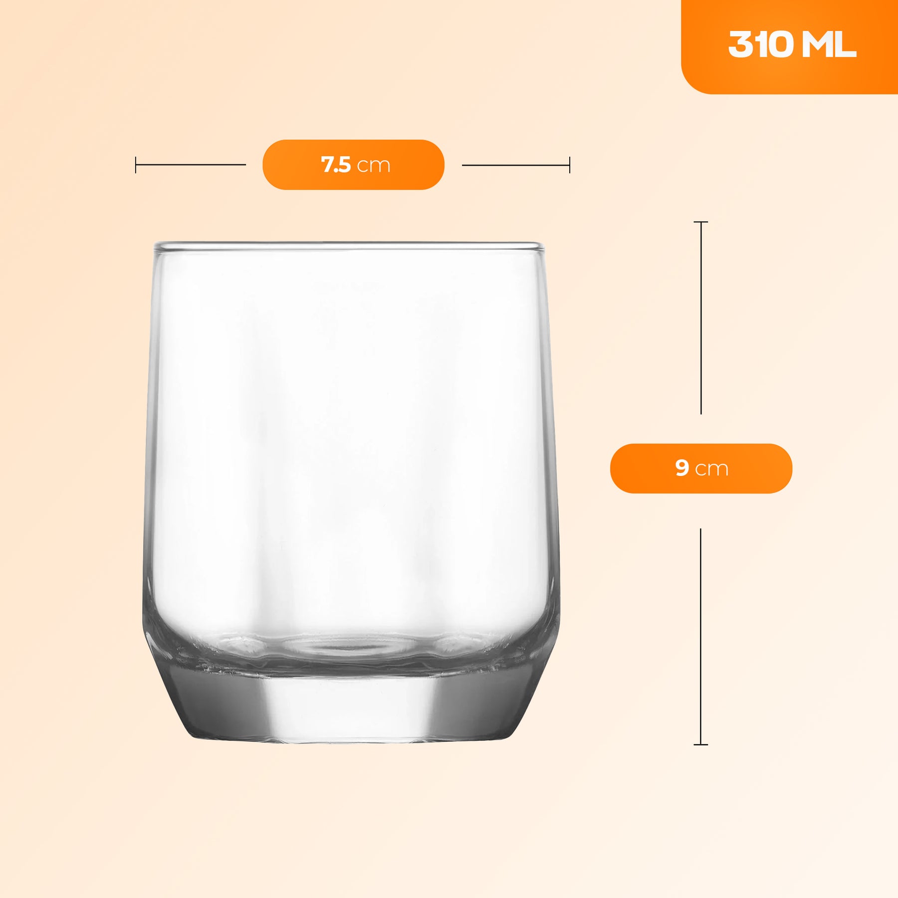 LAV Diamond Glasset 215 ml 310 ml 385 ml Größenvarianten