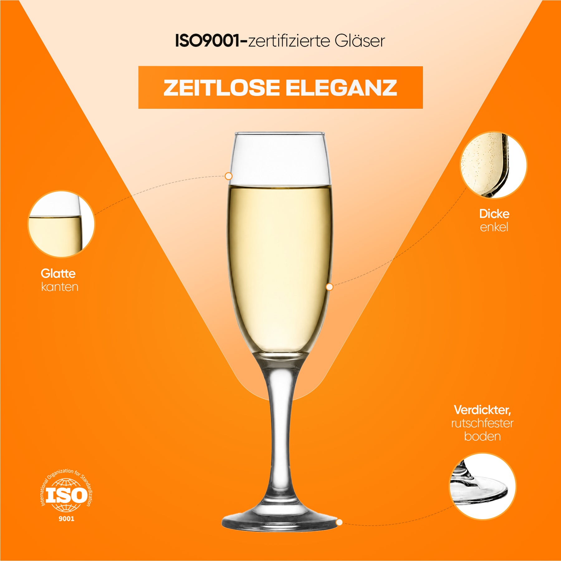 LAV Empire Champagnerflöten - 220 ml (7 1/2 oz)