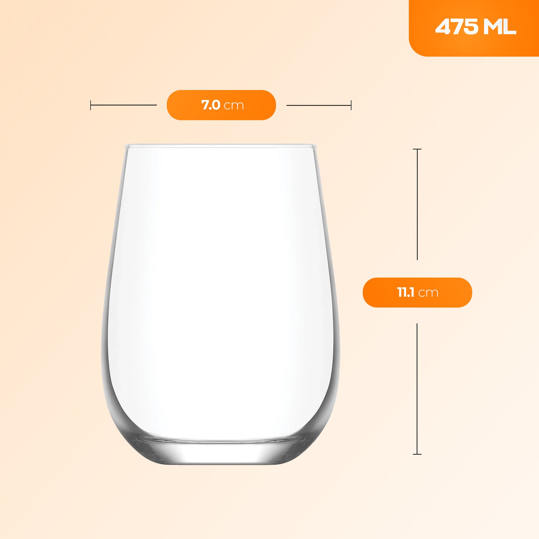 LAV Gaia Weinglas 475 ml 12er Set Übersicht
