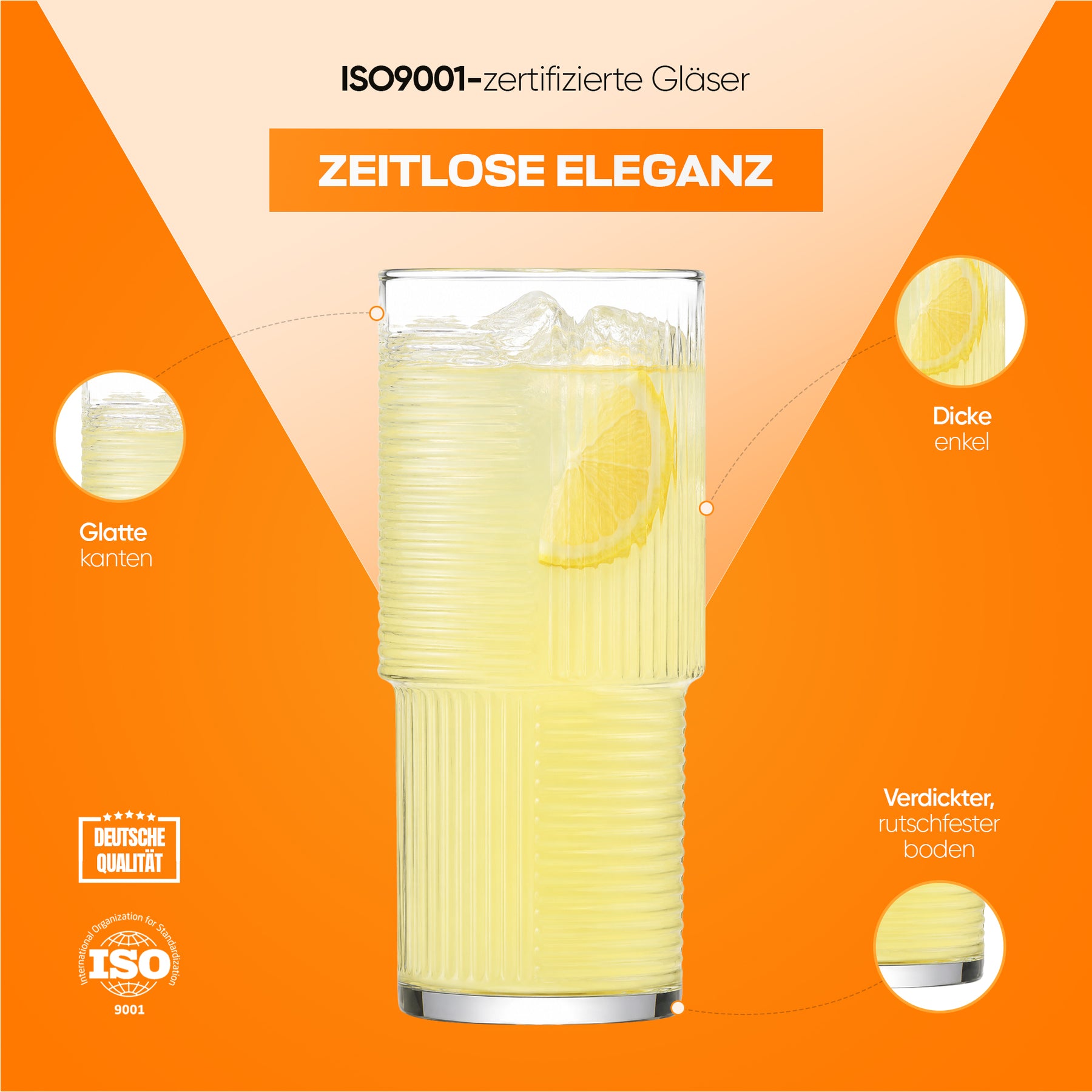 LAV Helen Longdrinkglas - 515 ml, 6er Set