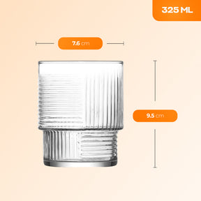 LAV Helen Softdrinkgläser 325 ml Seitenansicht elegantes Glas