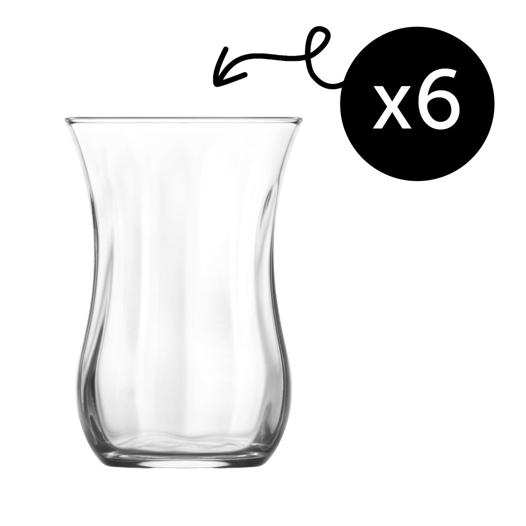 LAV Klasik Teegläser Set mit 115 ml im klassischen Design
