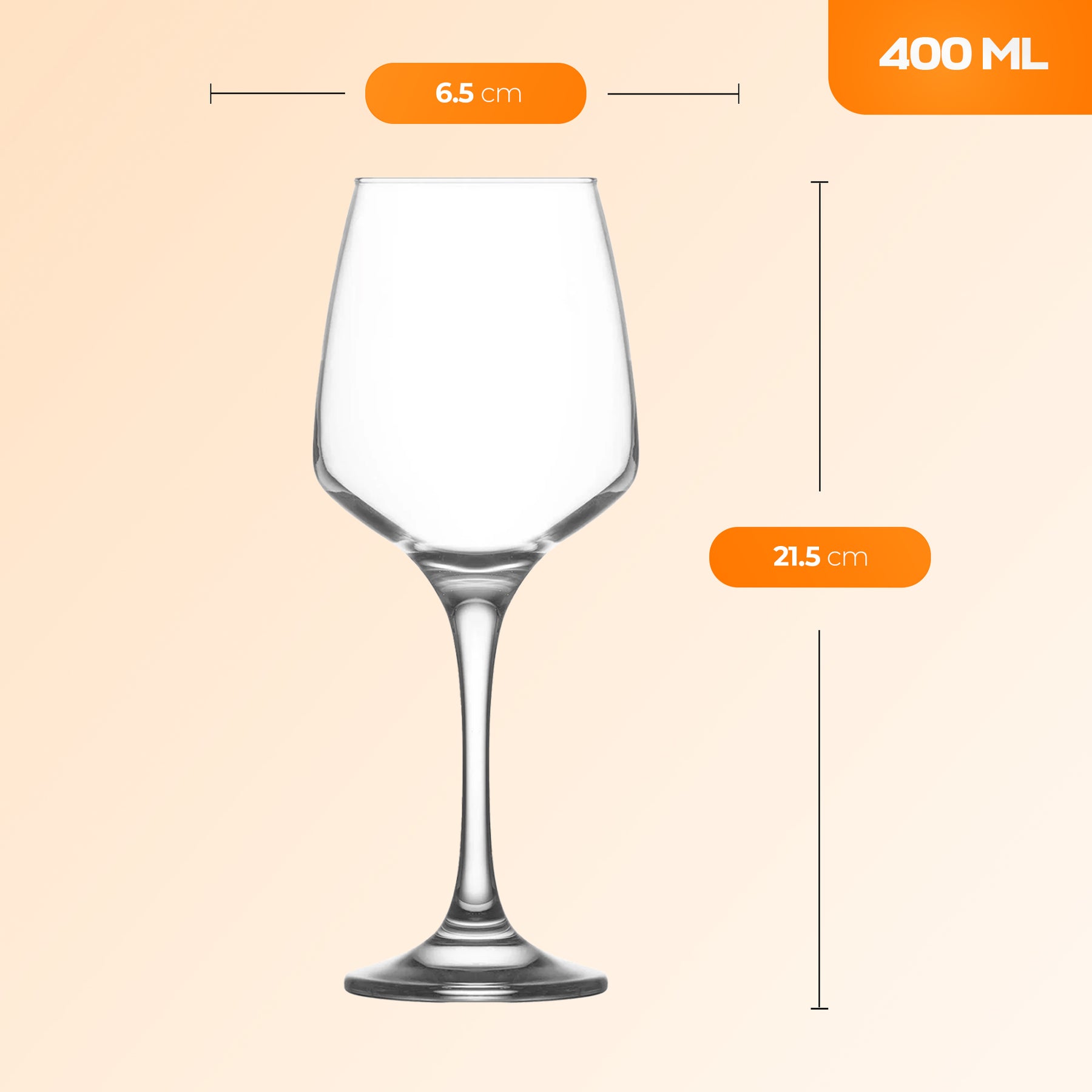 LAV Lal Allzweckgläser - 400 ml (13 1/2 oz)