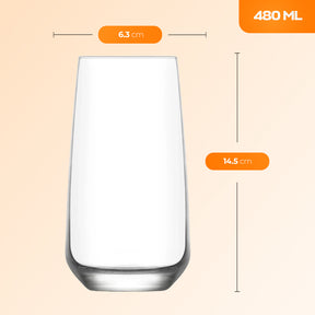 LAV Lal Longdrinkgläser - 480 ml (16 1/4 oz)