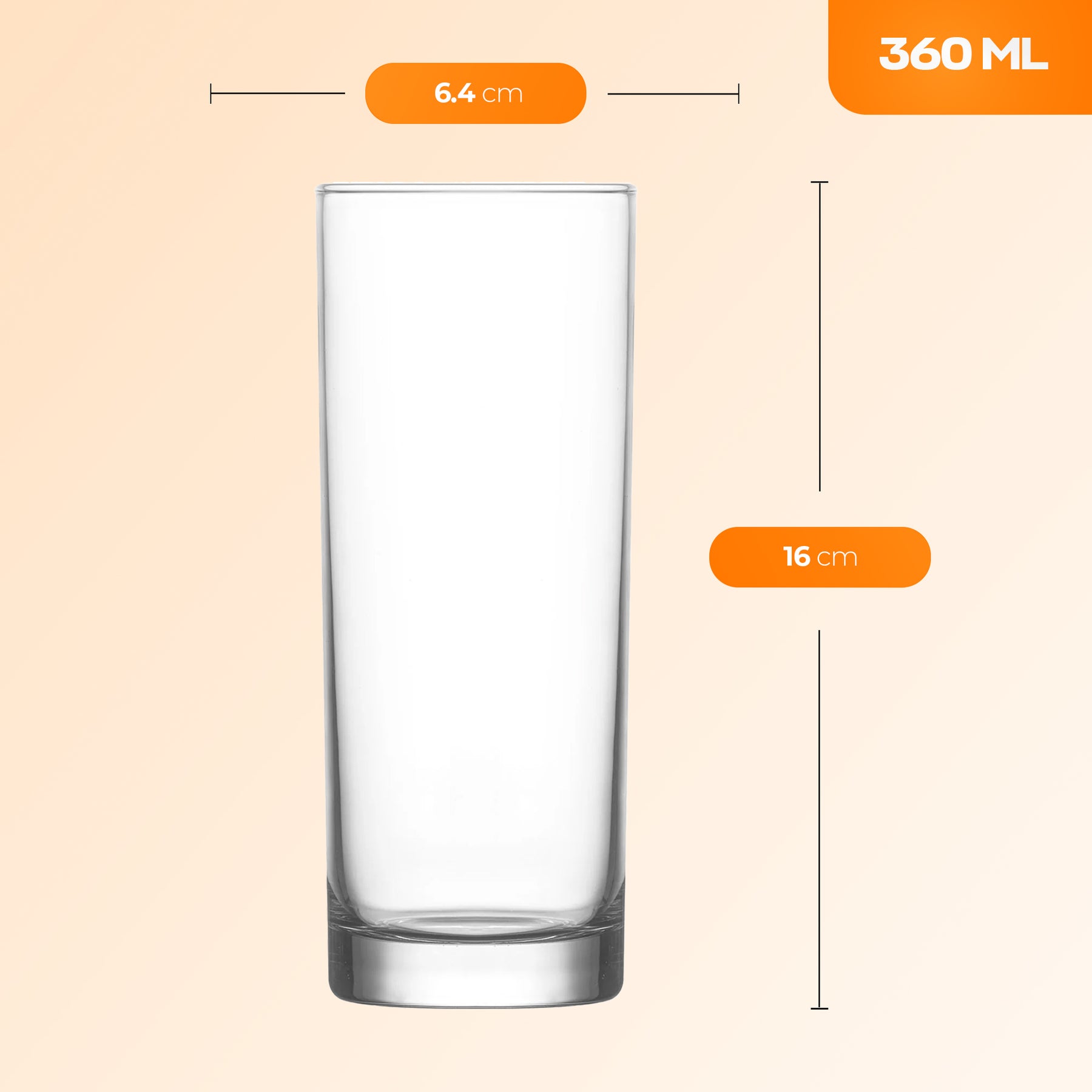 LAV Liberty Longdrinkgläser - 360 ml (12 1/4 oz)