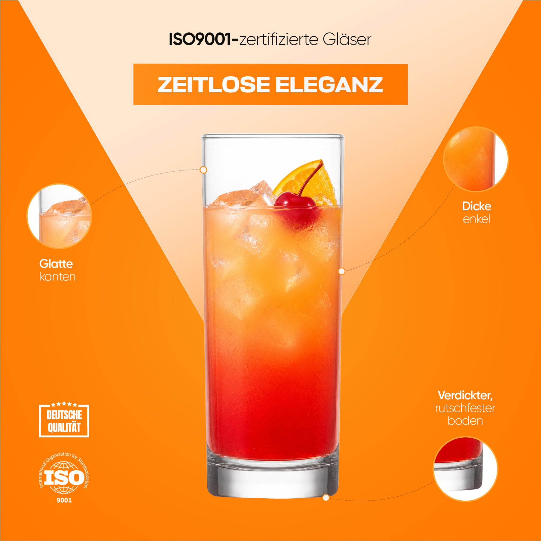 LAV Liberty Longdrinkgläser - 360 ml (12 1/4 oz)