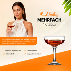 LAV Misket Champagnerglas Detailansicht Glasrand