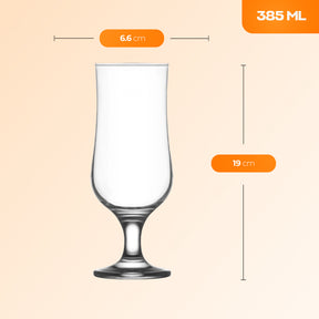 LAV Nevakar Bierglas 385 ml Seitenansicht mit Stiel