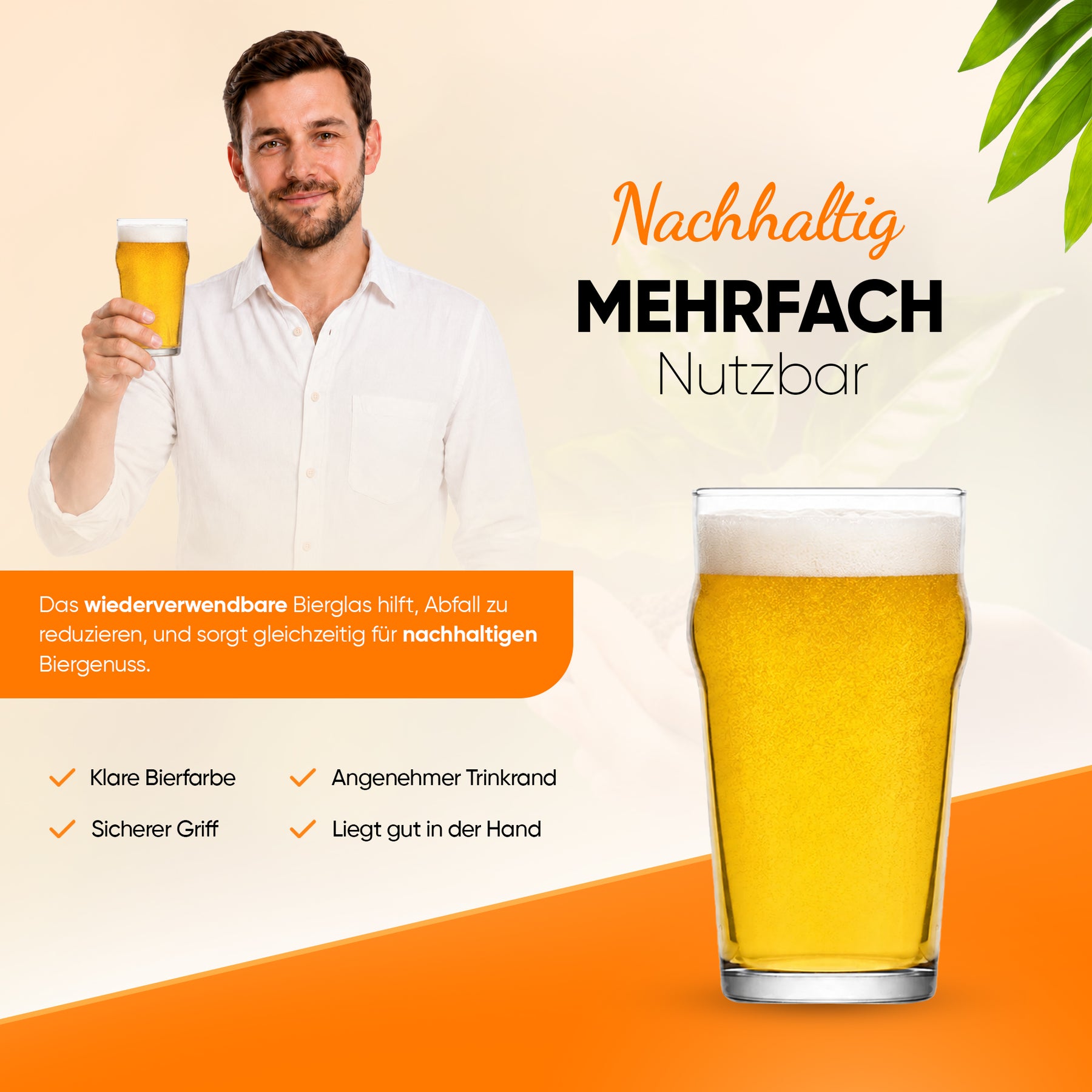 LAV Noniq Biergläser - 570 ml (19 1/4 oz)