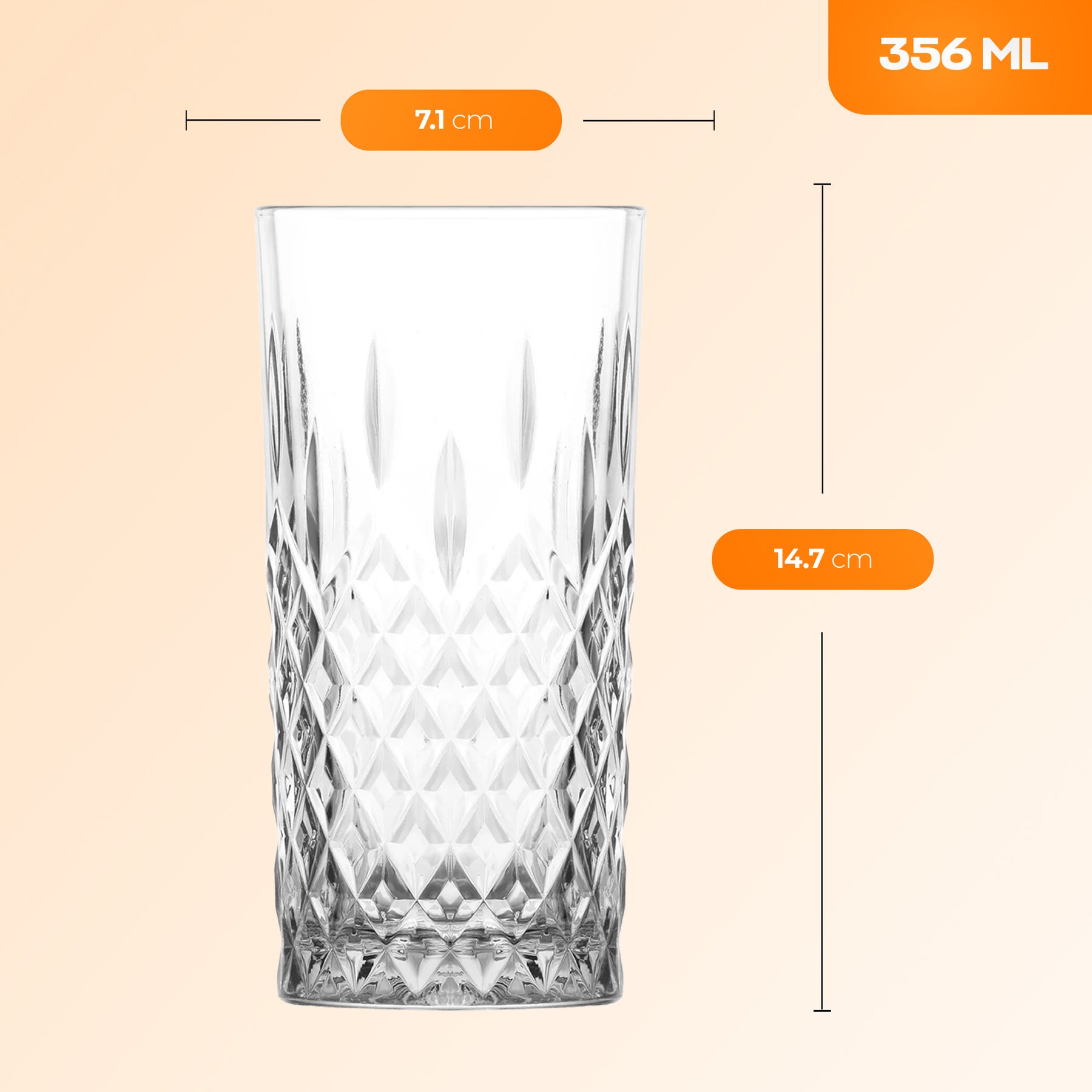 LAV Odin Longdrinkgläser - 356 ml (12 1/4 oz)