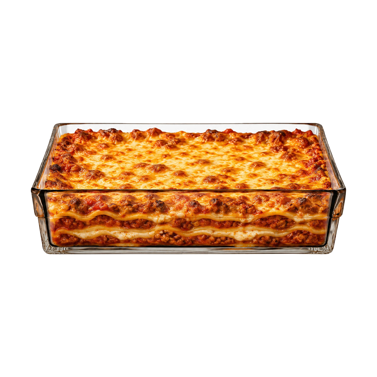 Pasabahce Borcam Quadratische Glas-Auflaufform - 4,1 L, 28,5 × 28,5 cm