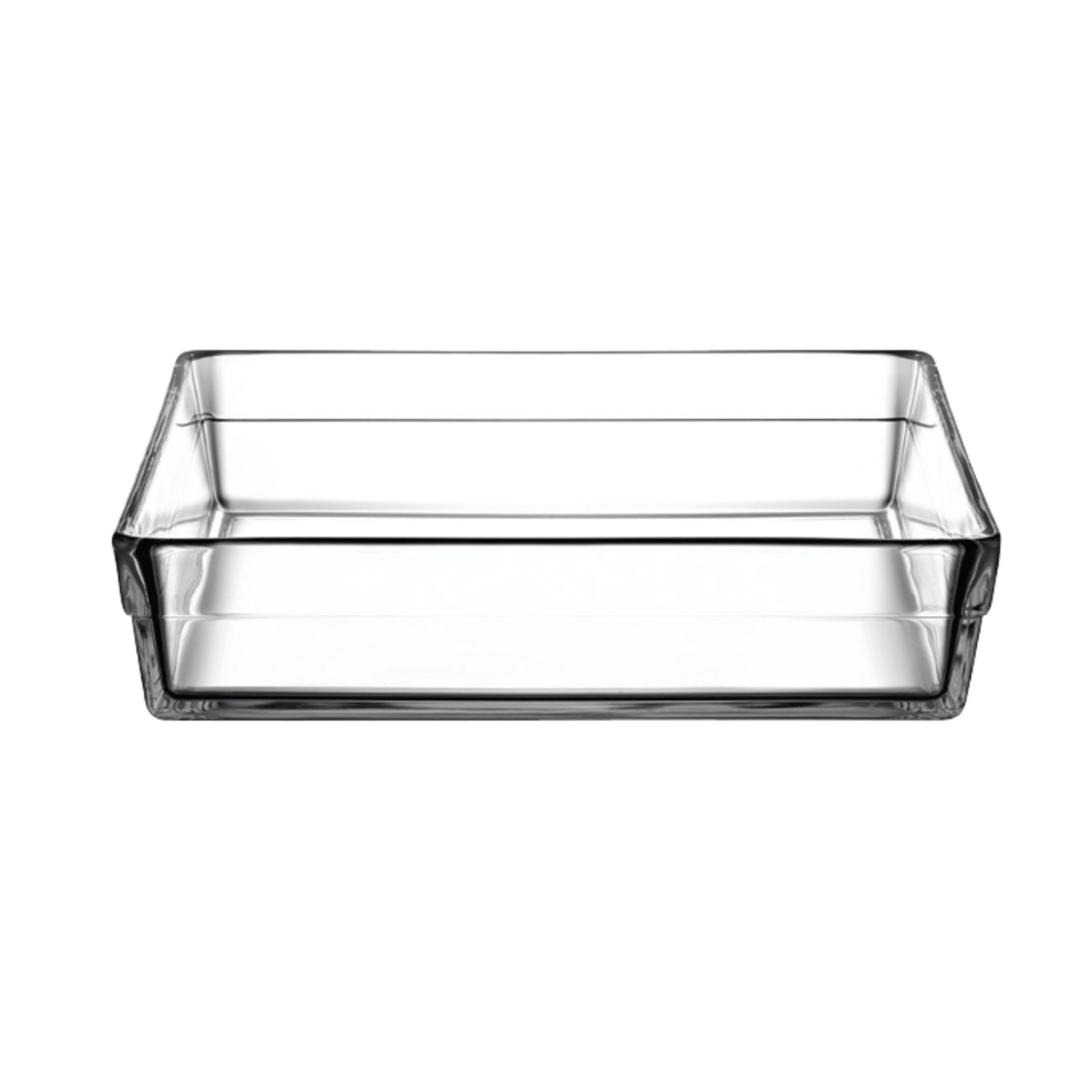 Pasabahce Borcam Auflaufform Glas quadratisch mit Mahlzeiten gefüllt