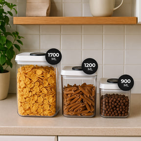 CRALEX Nesta Lebensmittelbehälter  Set - 3-tlg (900/1200/1700 ml)