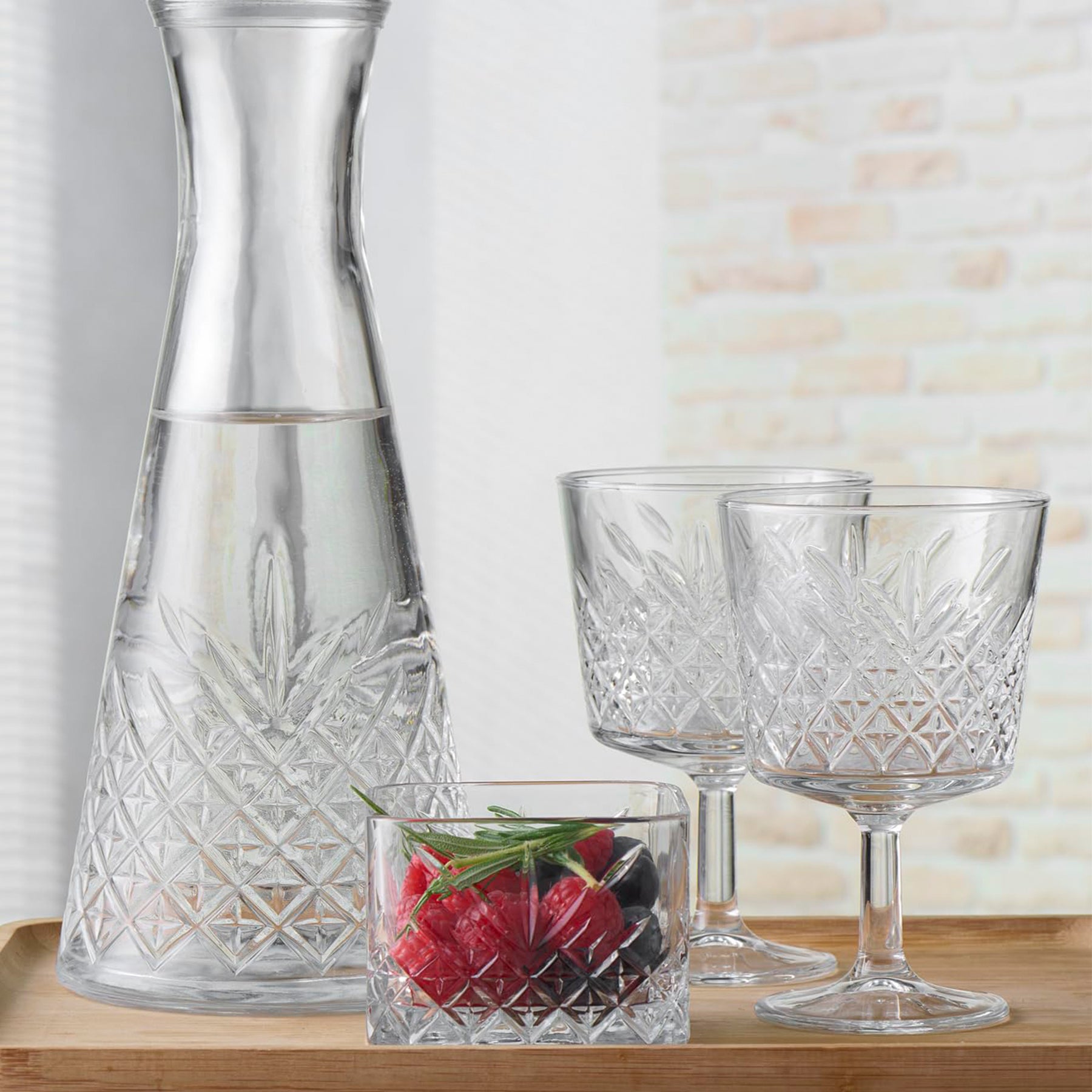Pasabahce Timeless Cocktailglas 270 ml - Kristall-Schliff Martini Glas