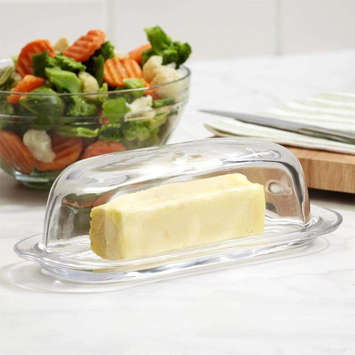 Pasabahce Homemade & Basic Küchen-Set - Ölflaschen & Butterdose