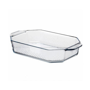 Pasabahce Borcam Auflaufform aus Borosilicatglas – Seitenansicht mit Griff