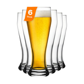 Pasabahce Weizenbier Bierglas 520 ml Transparent Frontalansicht
