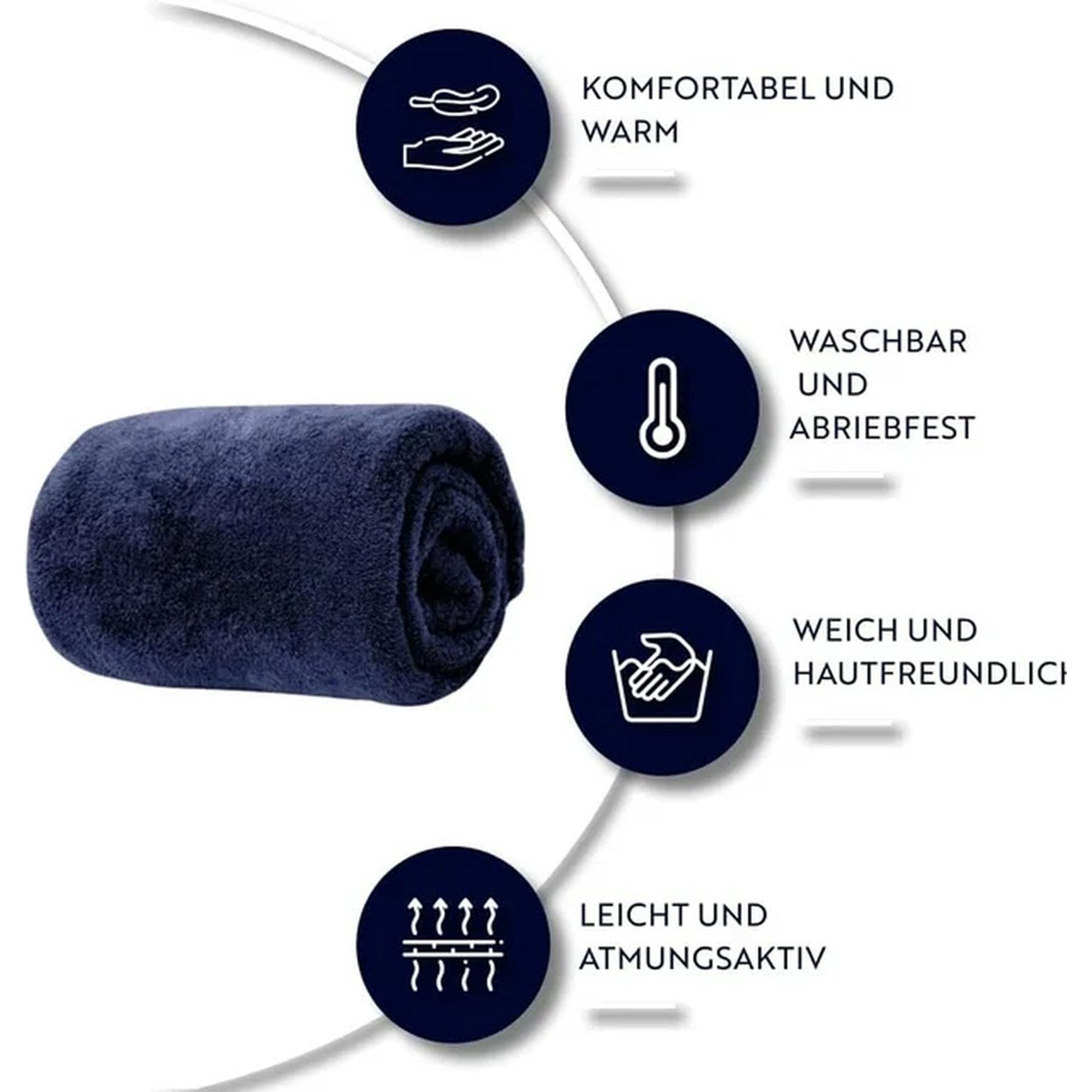 English Home Welsoft Decke - Flauschige TV-Decke 120x170 cm