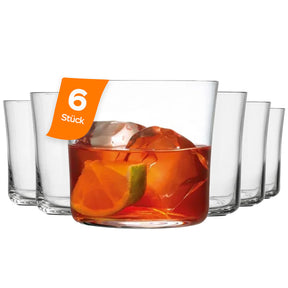 Nude Savage Lowballgläser 6er-Set, 295 ml, Kristallglas