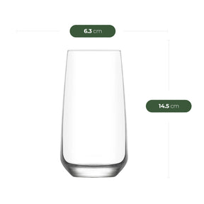 LAV Softdrink-Wasser-Set mit Fuß aus Glas-18-teiliges