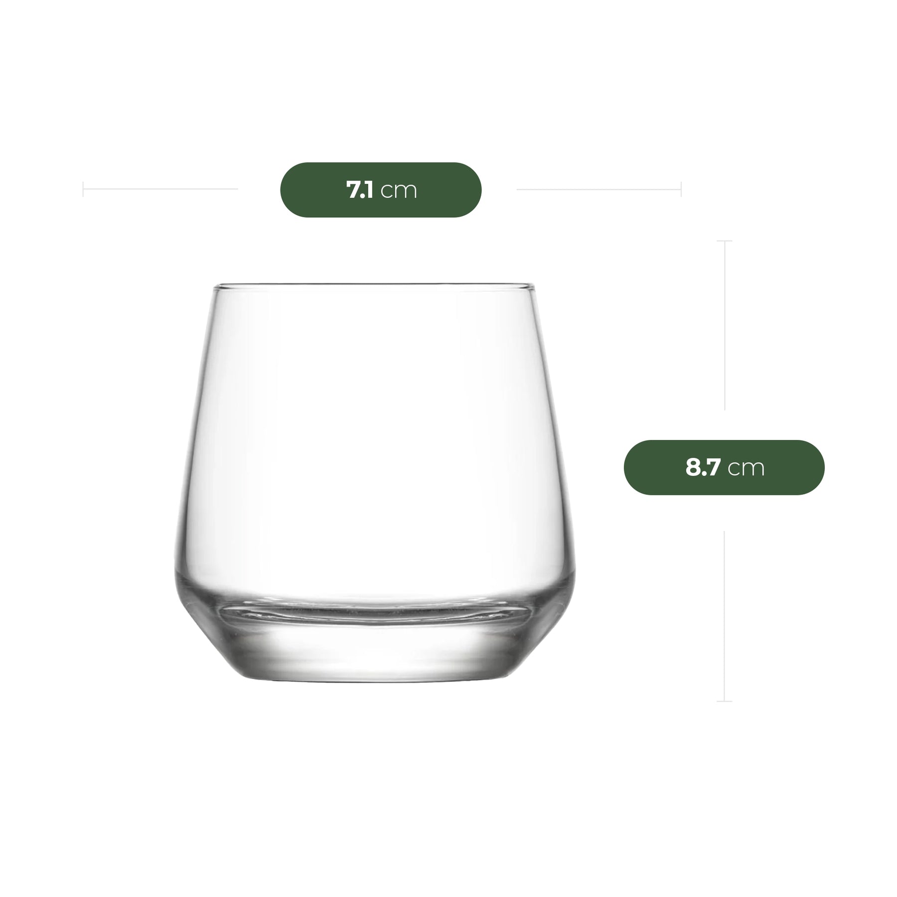 LAV Softdrink-Wasser-Set mit Fuß aus Glas-18-teiliges