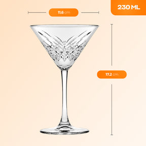 Pasabahce Timeless Martinigläser - 230 ml