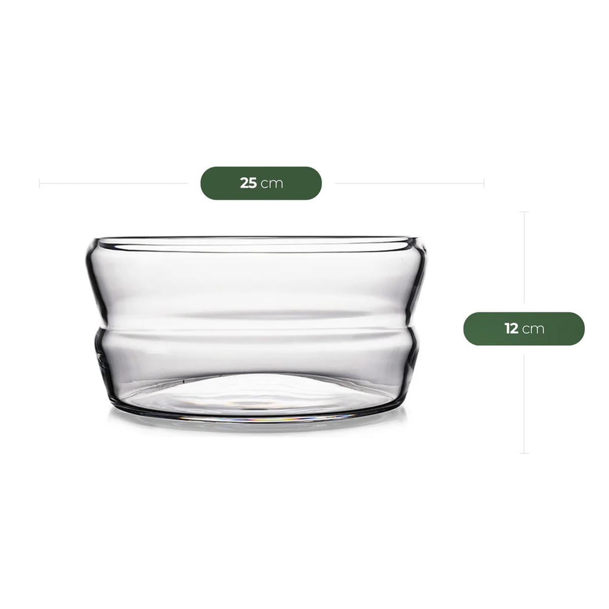 Pasabahce Crystallin PEKO Schale - Ø 250 mm, H: 280 mm, 1 Stück