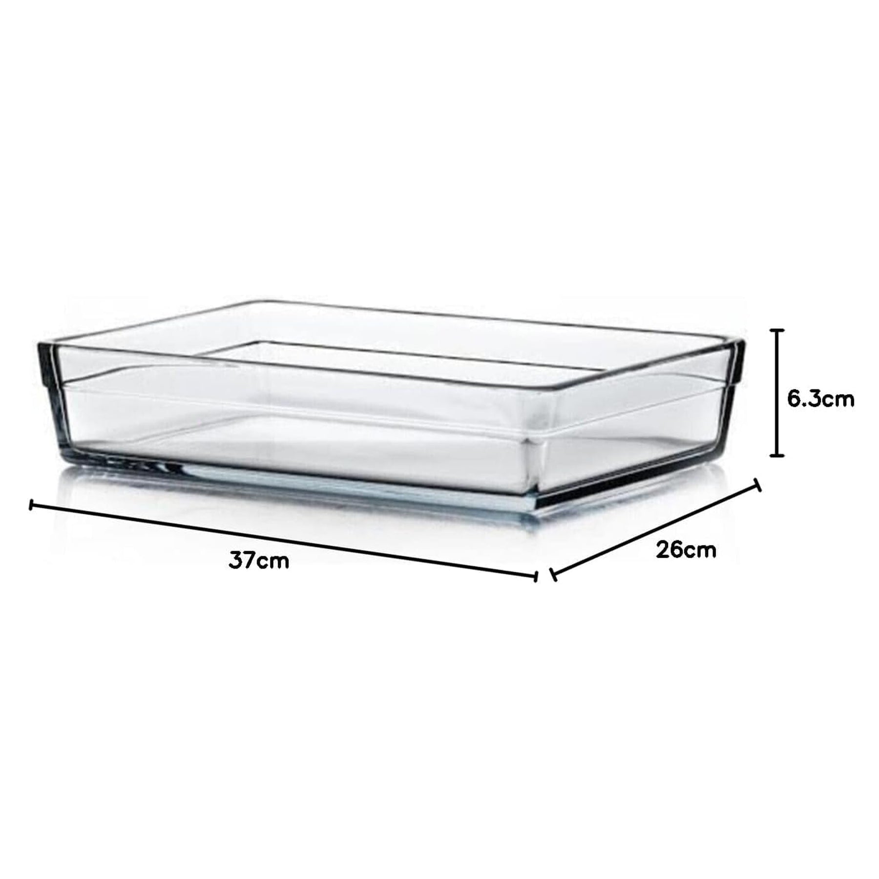 Pasabahce Borcam Rechteckige Auflaufform - 4350 ml