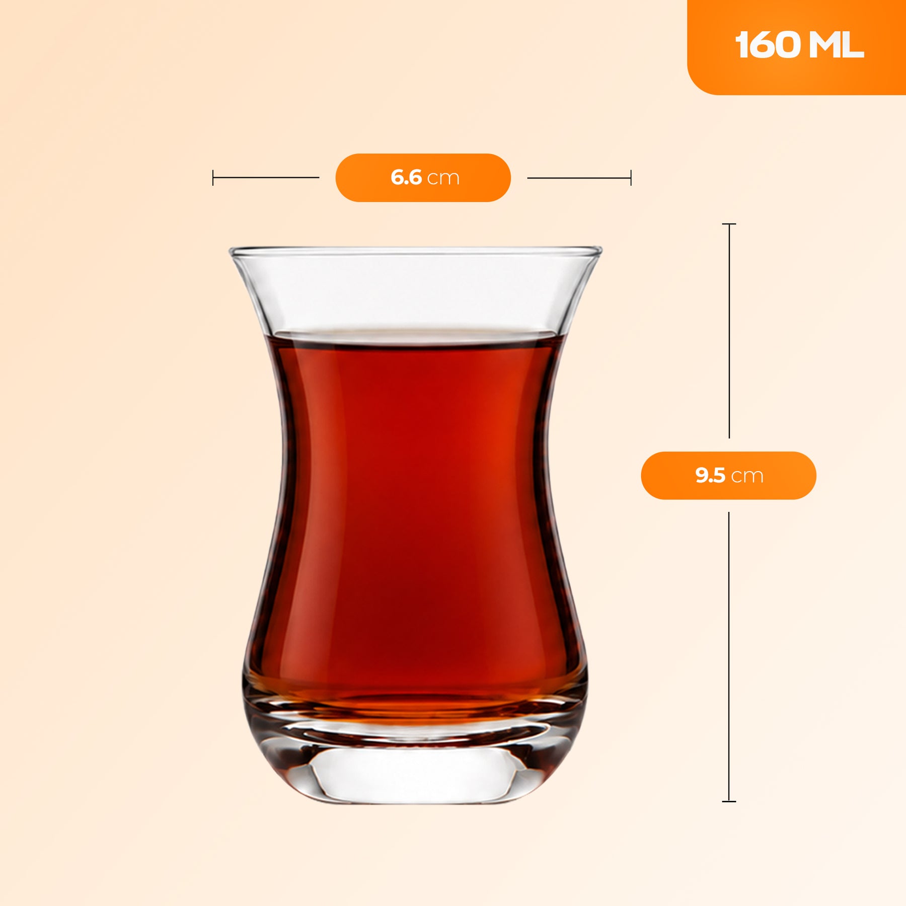 Pasabahce Aida Teeglas - 160 ml