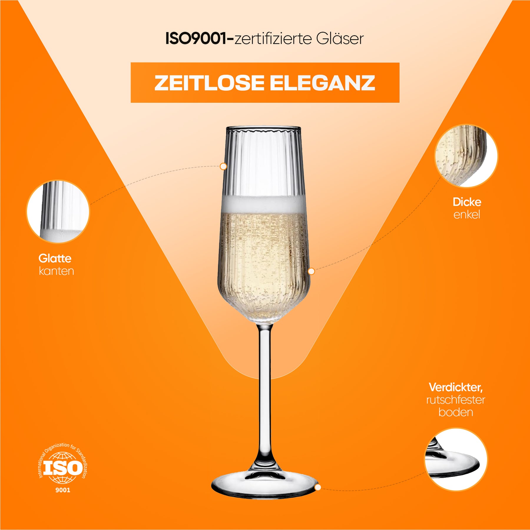 Pasabahce Allegra Focus Champagnerflöte 19,5 cl