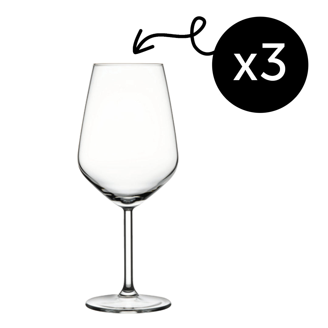 Pasabahce Allegra Weingläser Set, 490 ml, 3er Set