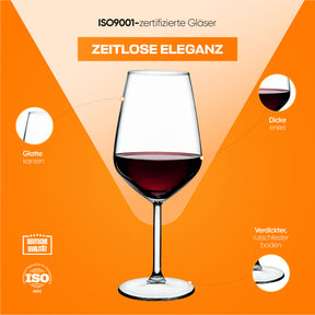 Pasabahce Allegra Weingläser Set, 490 ml