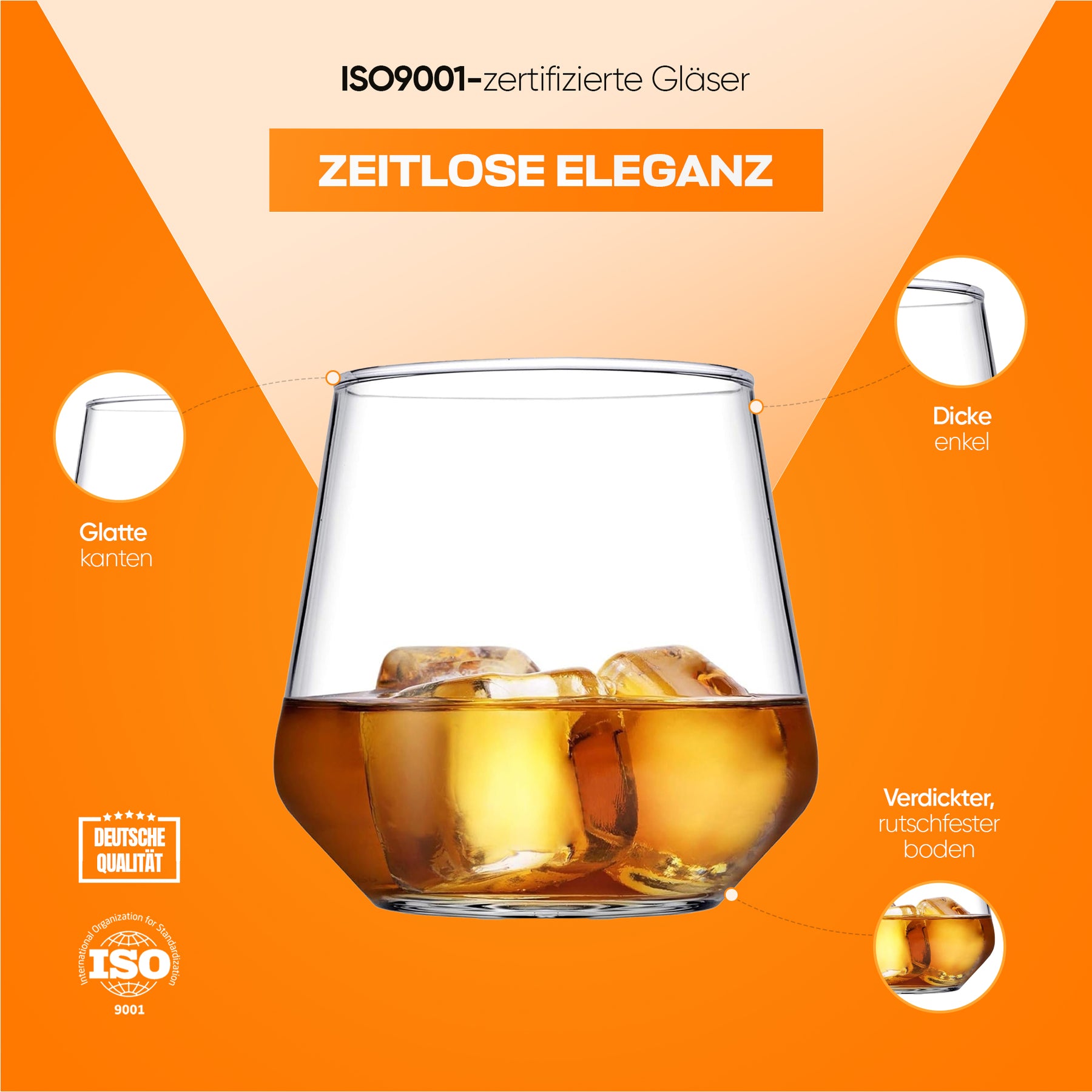 Pasabahce Allegra Whiskygläser - 345 ml