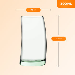 Pasabahce Aware Penguin Longdrinkglas 39 cl mit Getränk gefüllt