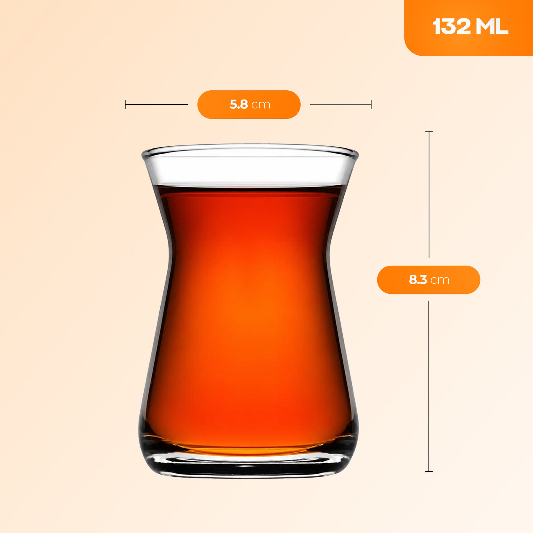 Pasabahce Basic Irem Teeglas - 132 ml