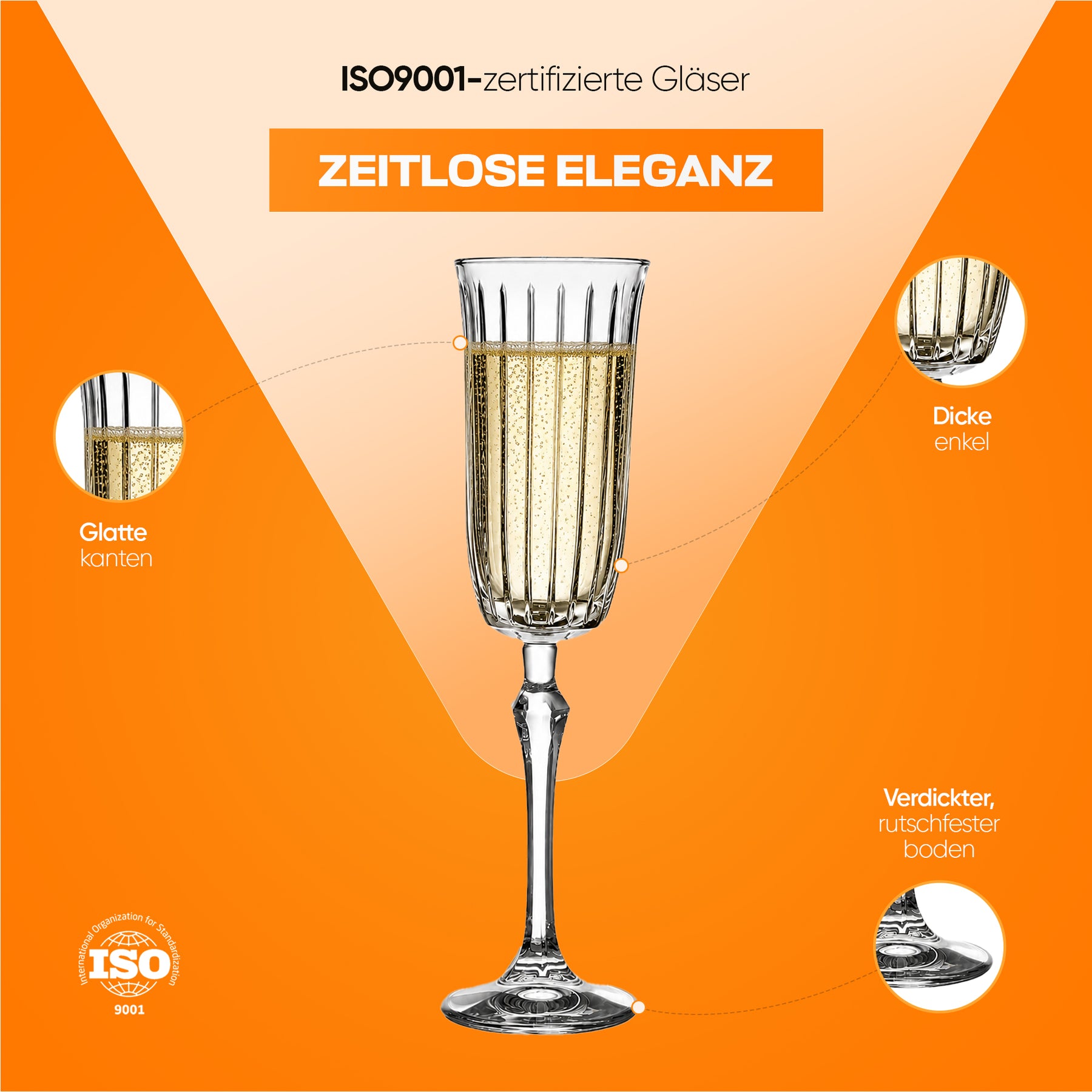 Pasabahce Joy Champagne Flute 175 ml