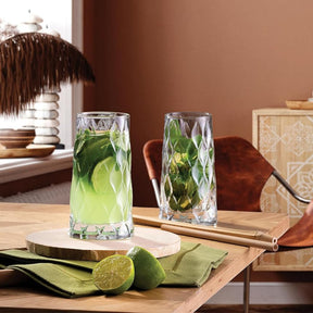 Pasabahce Leafy Longdrinkglas 8er Set Tischgedeck