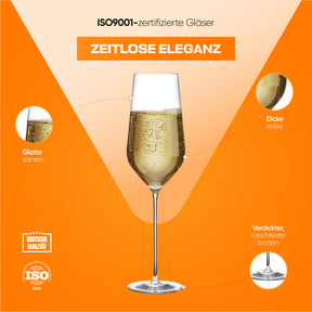 Pasabahce NUDE Stem Zero Trio Champagnerglas - 285 ml