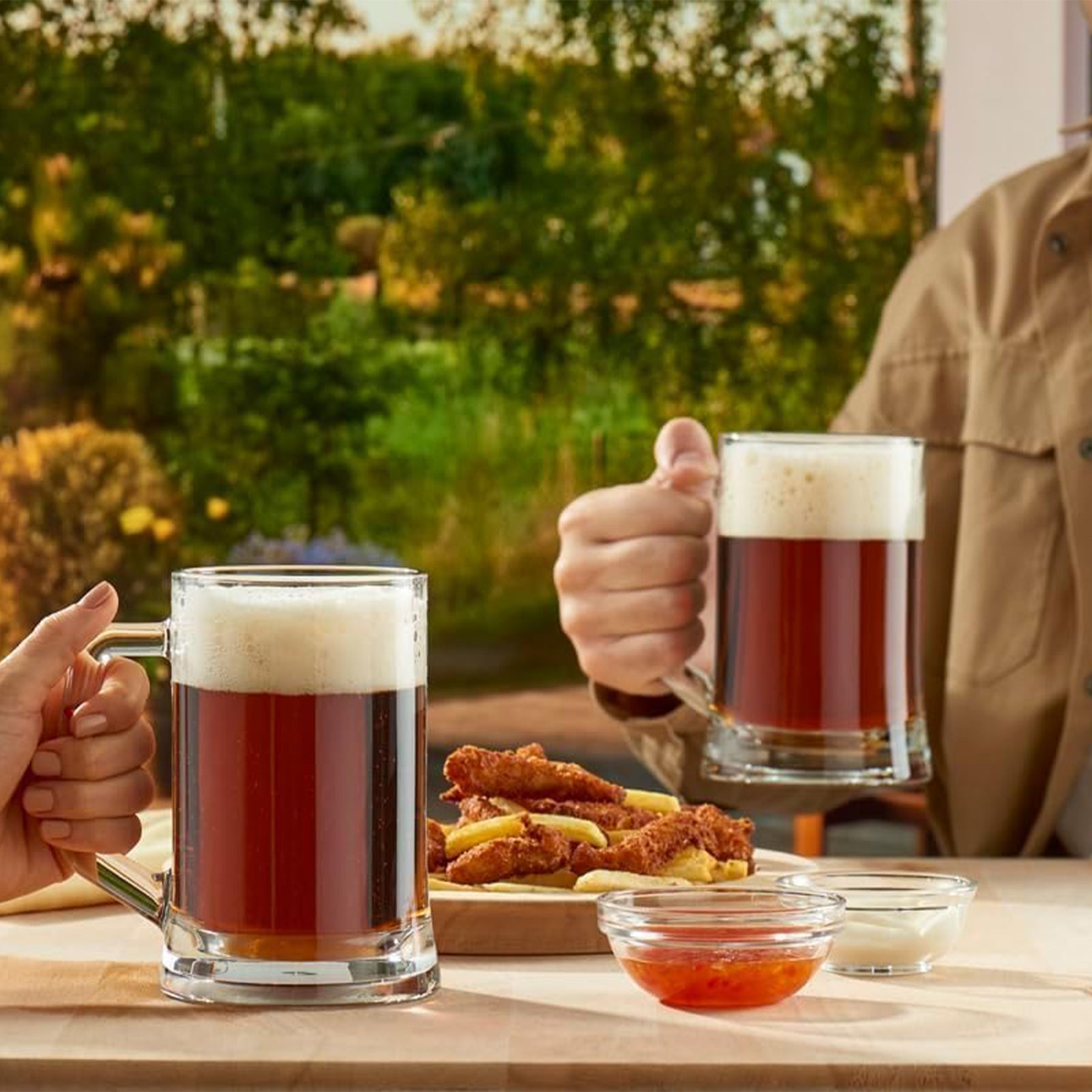 Pasabahce Pub Bierglas 500 ml - Klares Glas mit Henkel