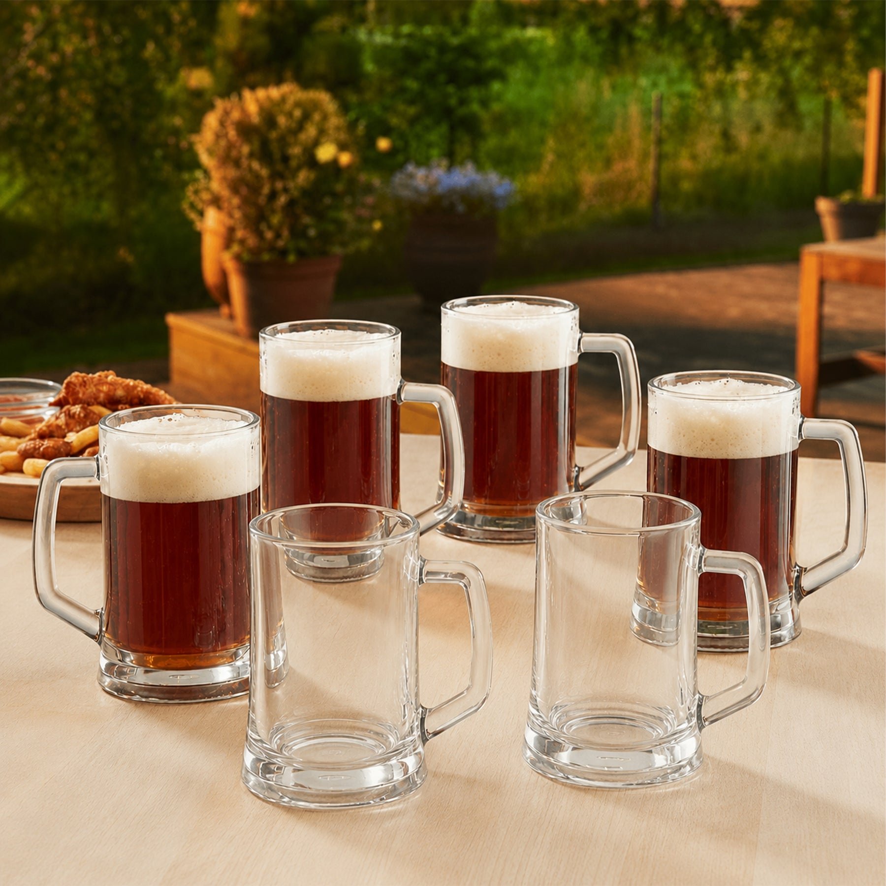 Pasabahce Pub Bierglas 500 ml - Klares Glas mit Henkel