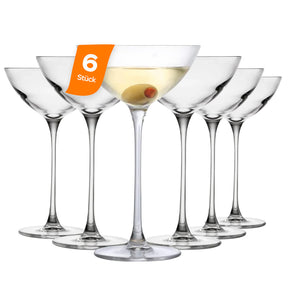 Nude Savage Coupetini-Gläser 6er-Set, 170 ml, Kristallglas