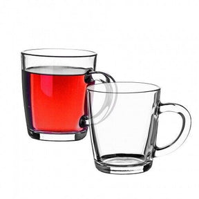 Pasabahce Basic Glas-Mug mit Henkel - 2er Set, 350 ml
