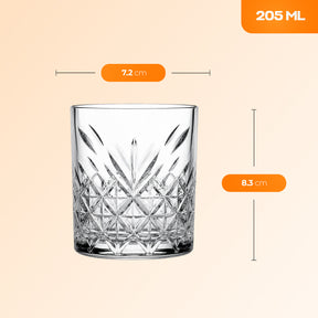 Pasabahce Timeless Whiskyglasset 205 ml Ansicht von oben