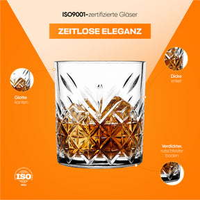 Pasabahce Timeless Klassisches Whiskyglasset Höhe 83 mm