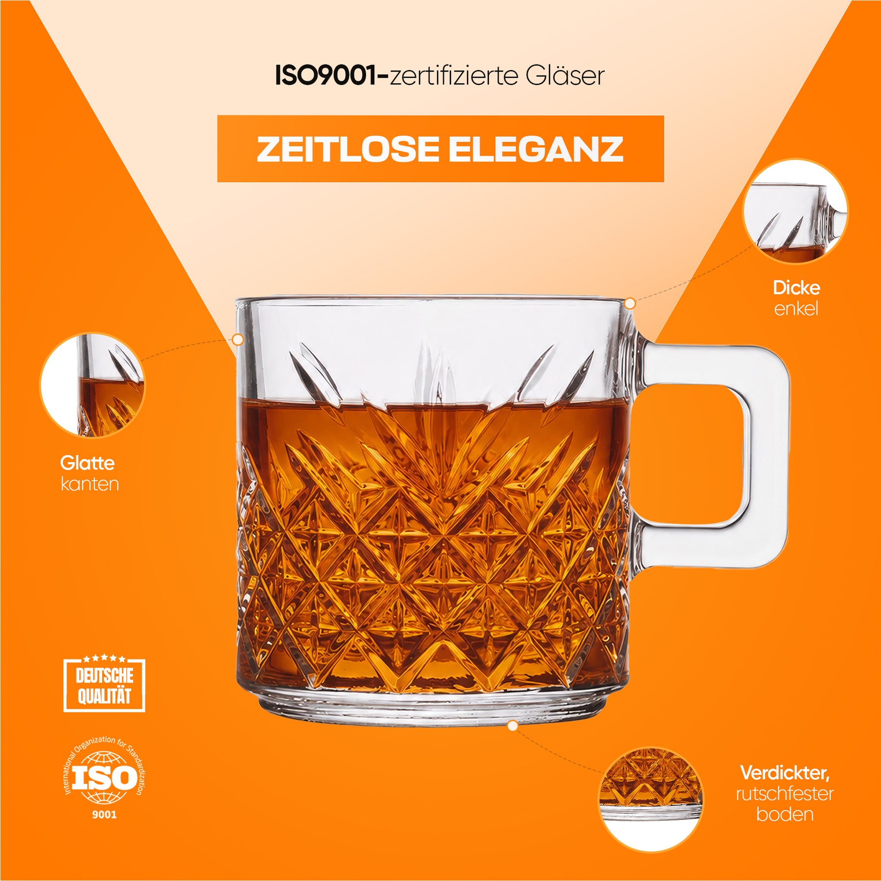 Pasabahce Timeless Mug mit Henkel